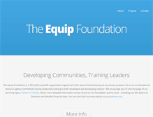 Tablet Screenshot of equipfoundation.org